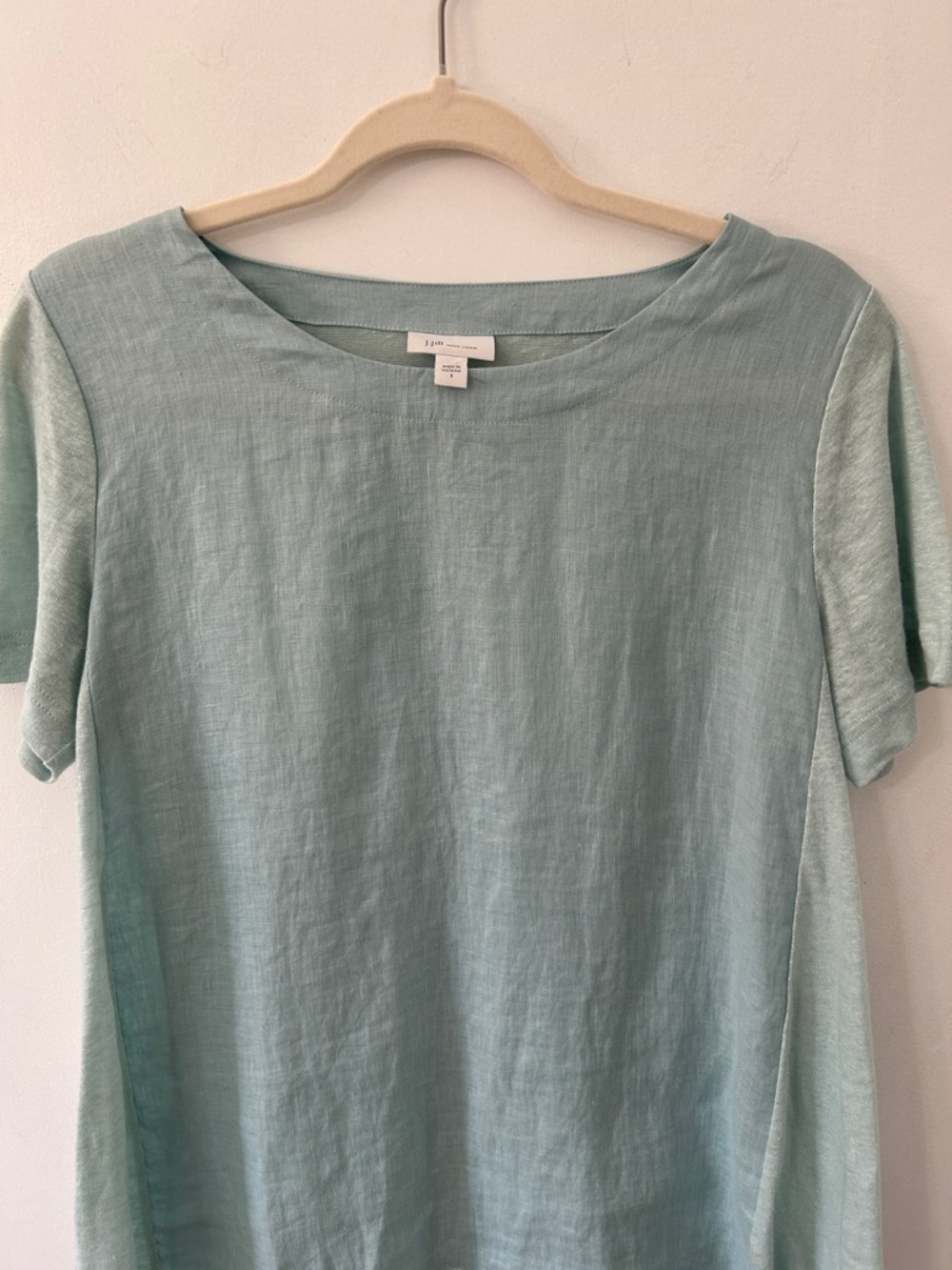 J.Jill Love Linen Top Women’s S Green Lightweight Flowy Short Sleeve Casual - Picture 5 of 14